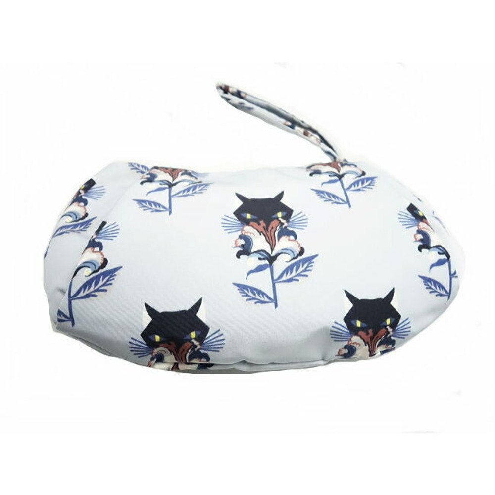 Miu Miu Pouch Cat Pattern Light Blue Multi - image 7